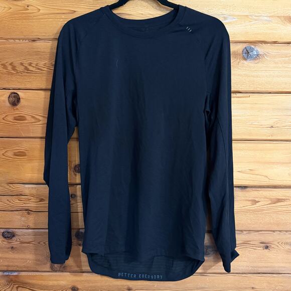 Lululemon Mens Black Long Sleeve Top Size Medium - Picture 1 of 4